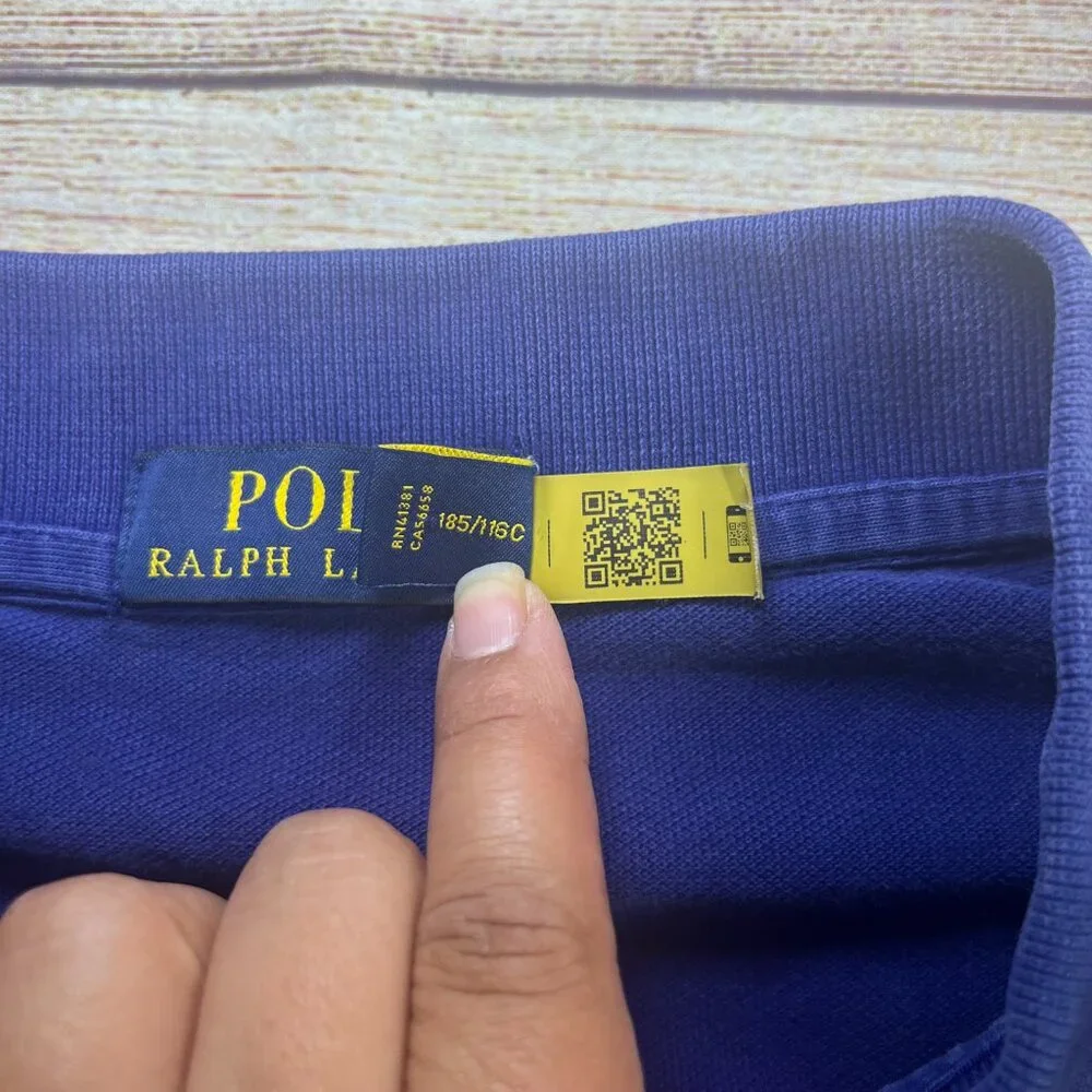 Polo Ralph Lauren Mens 3XB Blue Short Sleeve‎ Polo Shirt Big Tall Cotton 3XB/3TG